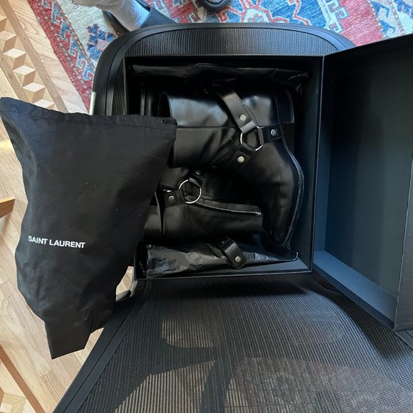 Saint Laurent (YSL) Wyatt boot - black leather, men sz 41 - Picture 2 of 9